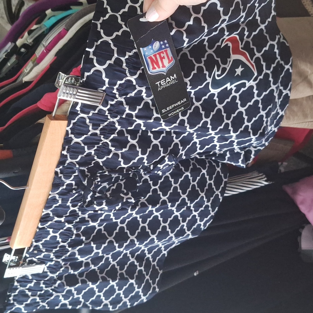 NFL Sleepwear blue & white pajama shorts Houston Texans size XL NWT